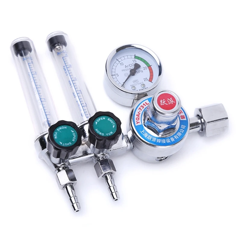 Flowmeter Regulator Argon Regulator Pressure Reducer Argon Welding Regulator Measuring 0-25MPa Easy Operation Dropshipping