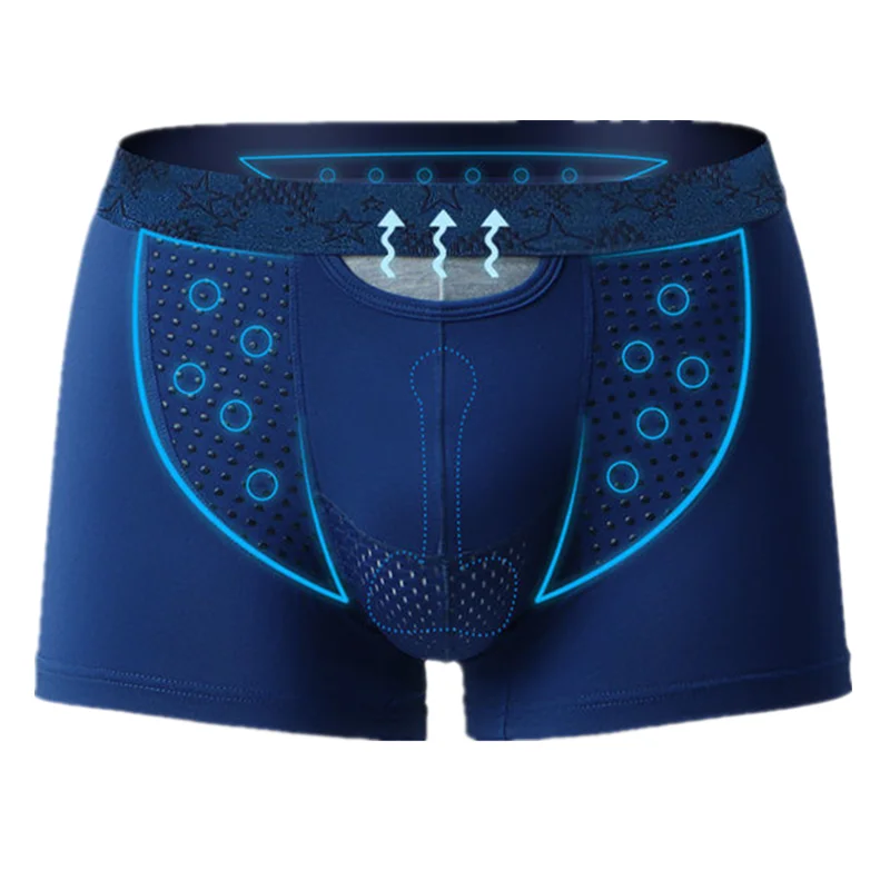 

Men Boxer Shorts Modal Underwear Man Solid Panties Homme Ropa Breathable Middle Rise Magnetic Bullet Separation Pouch Underpants