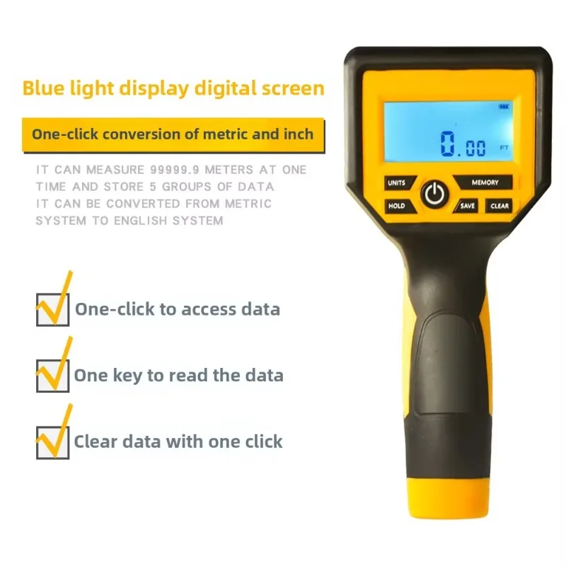 

High Precision Rolling Wheel Rangefinder Digital Display Handheld Path Measuring Device Electronic Rangefinder