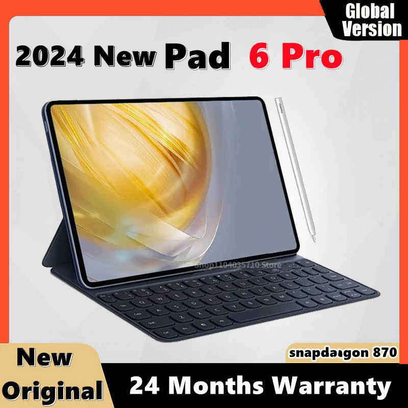 

2024 Global Version Pad 6 Pro 12gb ram 512gb rom Touch Tablet Android 12 Snapdragon 870 10 Core Tablet PC 5G WIFI Dual SIM Card