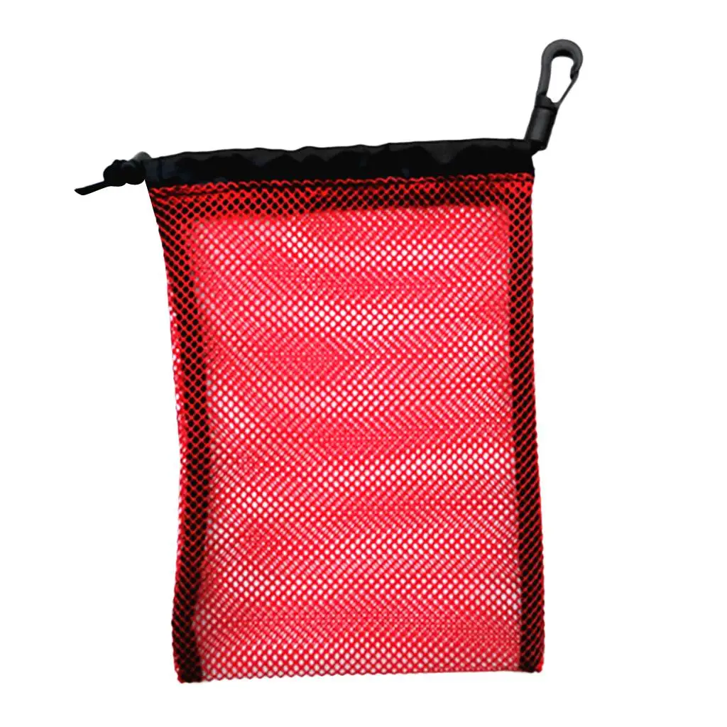 Durable Mesh Stuff Bag with Sliding Drawstring Cord Closure for Diving Scuba