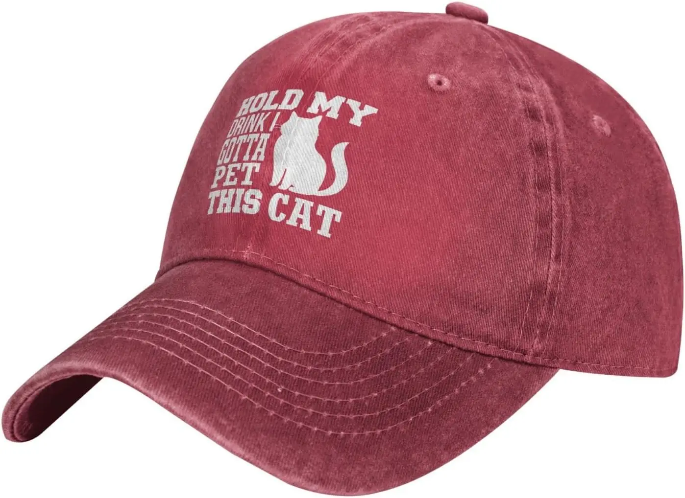 Cat Lover Hat Hold My Drink I Got Pet This Cats Hat Men Baseball Cap Graphic Hats