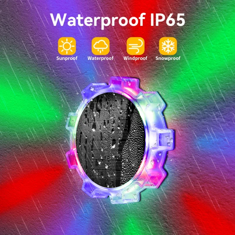 

RBG New Solar Camping Lights Home Outdoor Garden Wall Decoration Ambiance Outdoor Patio 4 Modes Ip65 Waterproof Led Wall Lamps