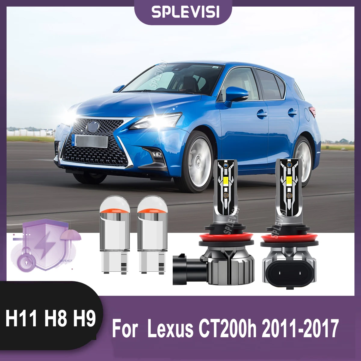 LED White 6000K Headlight Fog Bulb - Advanced Gas-Discharge Technology For Lexus CT200h 2011 2012 2013 2014 2015 2016 2017