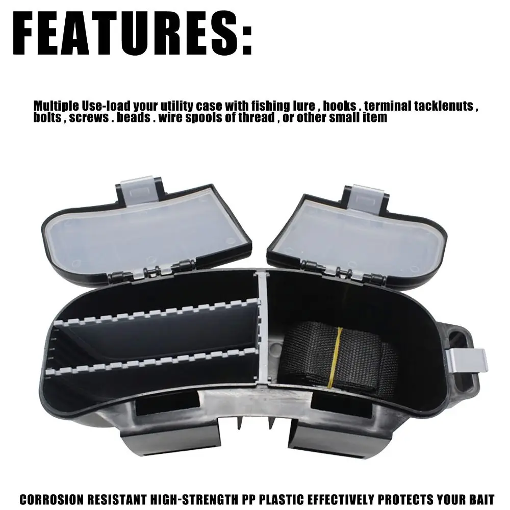 

With Belt Waist Fishing Box Lure Holder Waist Pack Fishing Tackle Box Large Capacity Adjustable Fishing Belt Bag