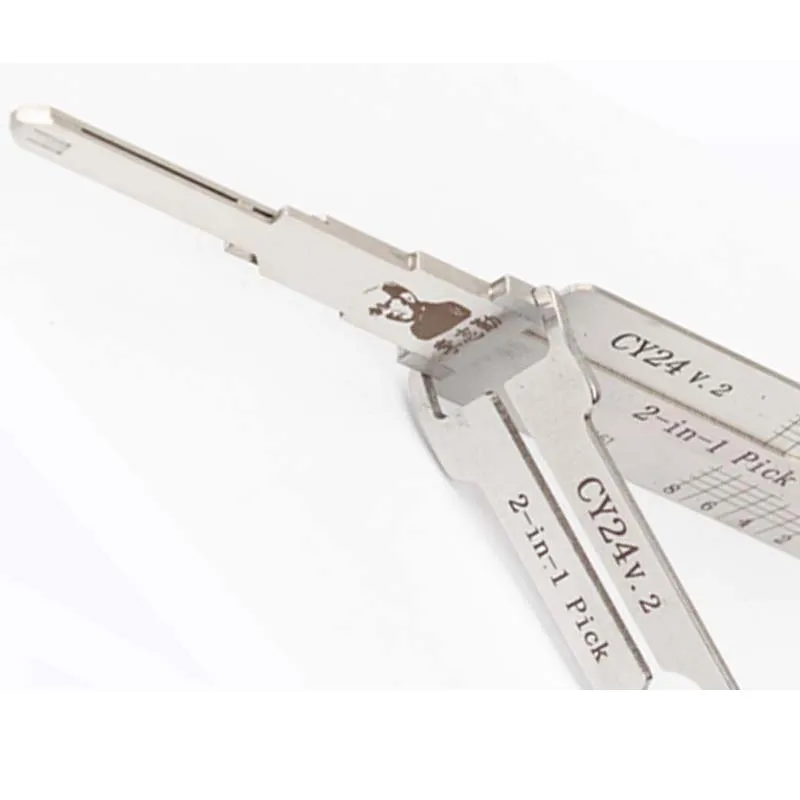 Original LISHI Tools CY24 V.2 CY24V.2  2-IN-1 PICK for Chrysler Door  k Open Tool Decoder  Tools