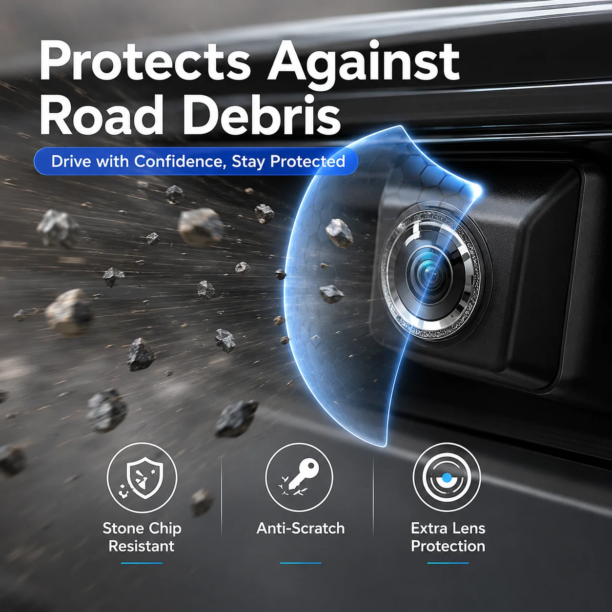 2/4PCS Car Camera Protective Cover, Rear View Backup Camera Lens Protector, Anti-Scratch Waterproof Dustproof Lens Guard