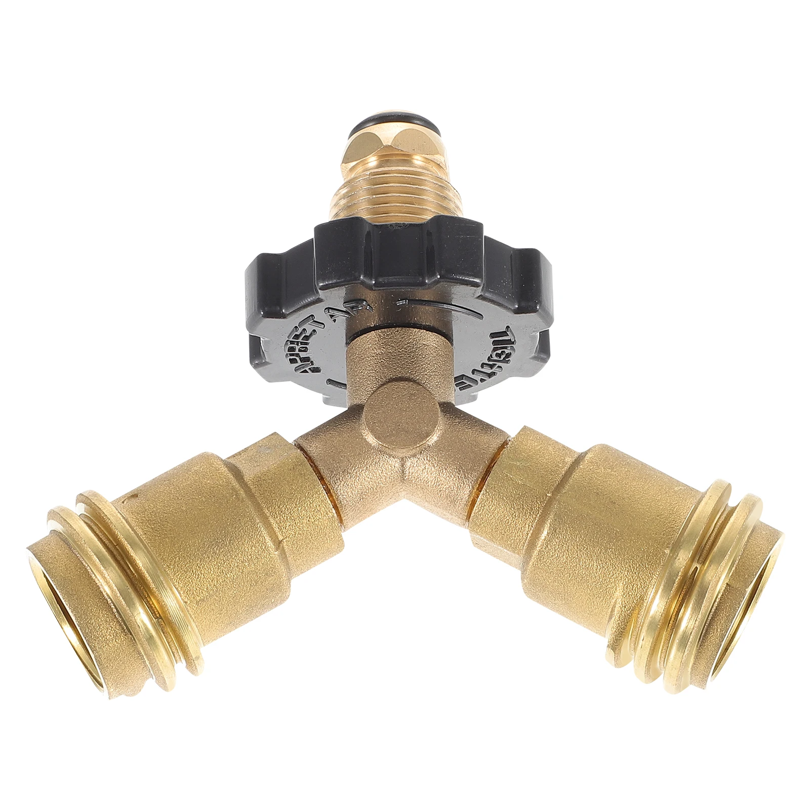 

Propane Tank Splitter Y Type Dual Outlet Tee Connector for Grill Burner Rv Camping Stove Fire Pit Griddle