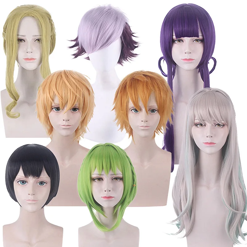 

Synthetic Long Wavy Wig Cosplay Costume Party Hair Heat Resistant Fiber Anime Character Dress Up Daily Wear