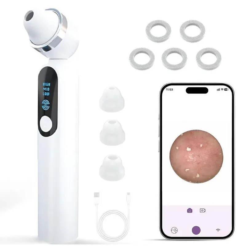 

Visible Exfoliator Vacuum Cleaner, Skin Scrubber with Camera, Pore Cleaner with Three Modes, USB Rechargeable,Cleansing Skincare