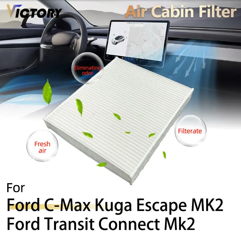 

1x Air Cabin Filter For Ford C-Max CMax C Max Kuga Escape Transit Connect MK2 Ford Focus Mk3 Lincoln MKC Volvo V40 CV6Z19N619A