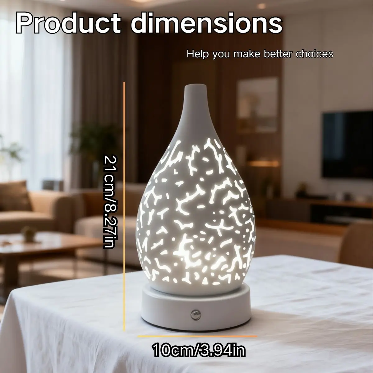 1 buah lampu malam berbentuk retakan tetesan air, penggunaan pengisian daya USB, sakelar sentuh untuk mengubah warna lampu, kecerahan yang dapat disesuaikan