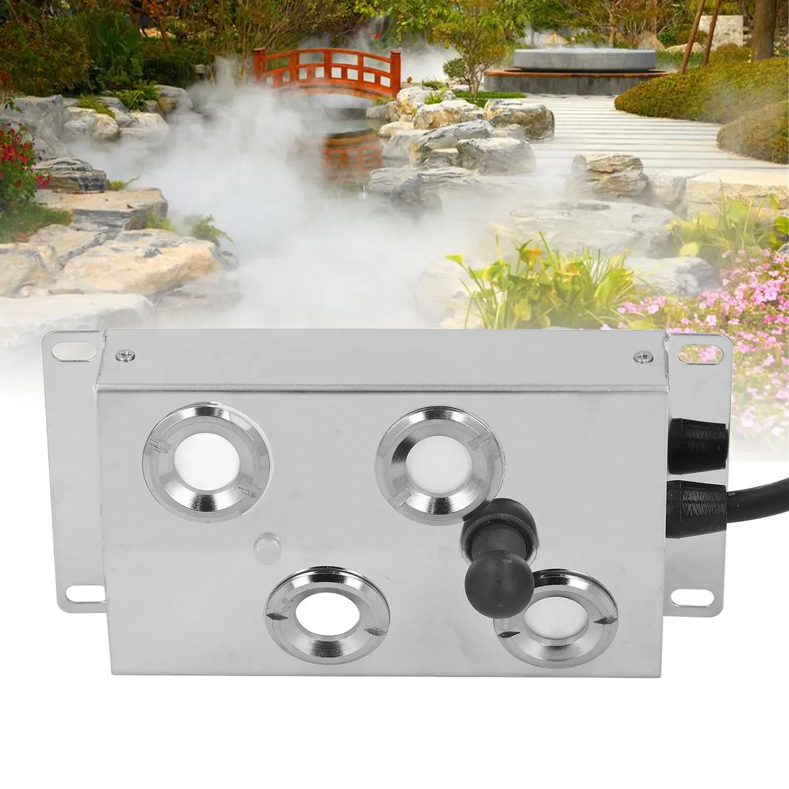 

DC45-48V Ultrasonic Mistorizer 4 Heads Mist Maker IP67 Waterproof 1.7MHz Electronic Oscillation 4.5L/H Ultrasonic Atomizer