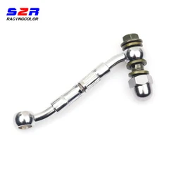 S2R Motorcycle Modified Hydraulic Brake Hose Line Prolong Connector for YAMAHA HONDA BMW Universal Extend Fitting 10mm Parts