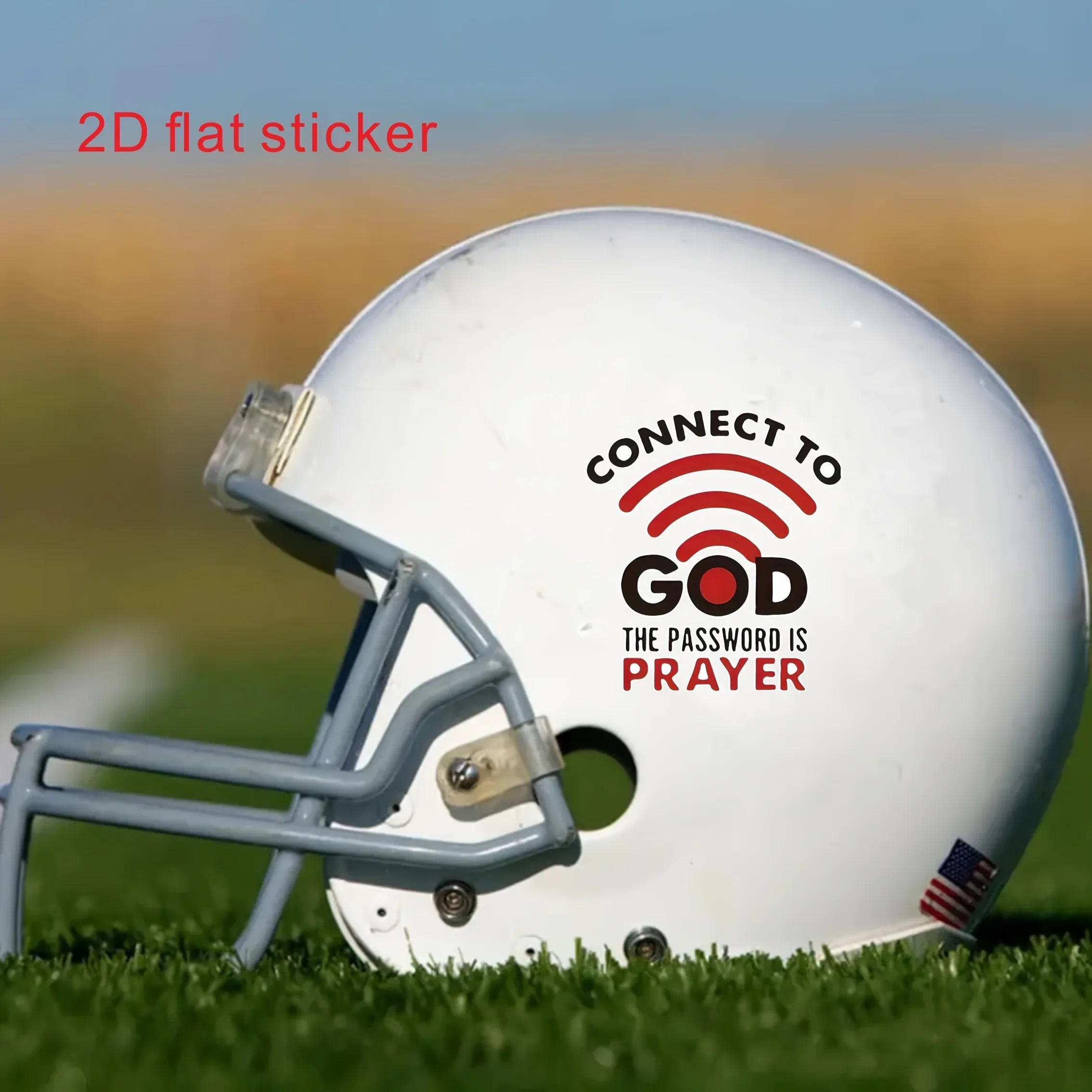 "Connect to God" Religious Car Sticker, Inspirational Design Decal, Unique Auto Faith Accessories