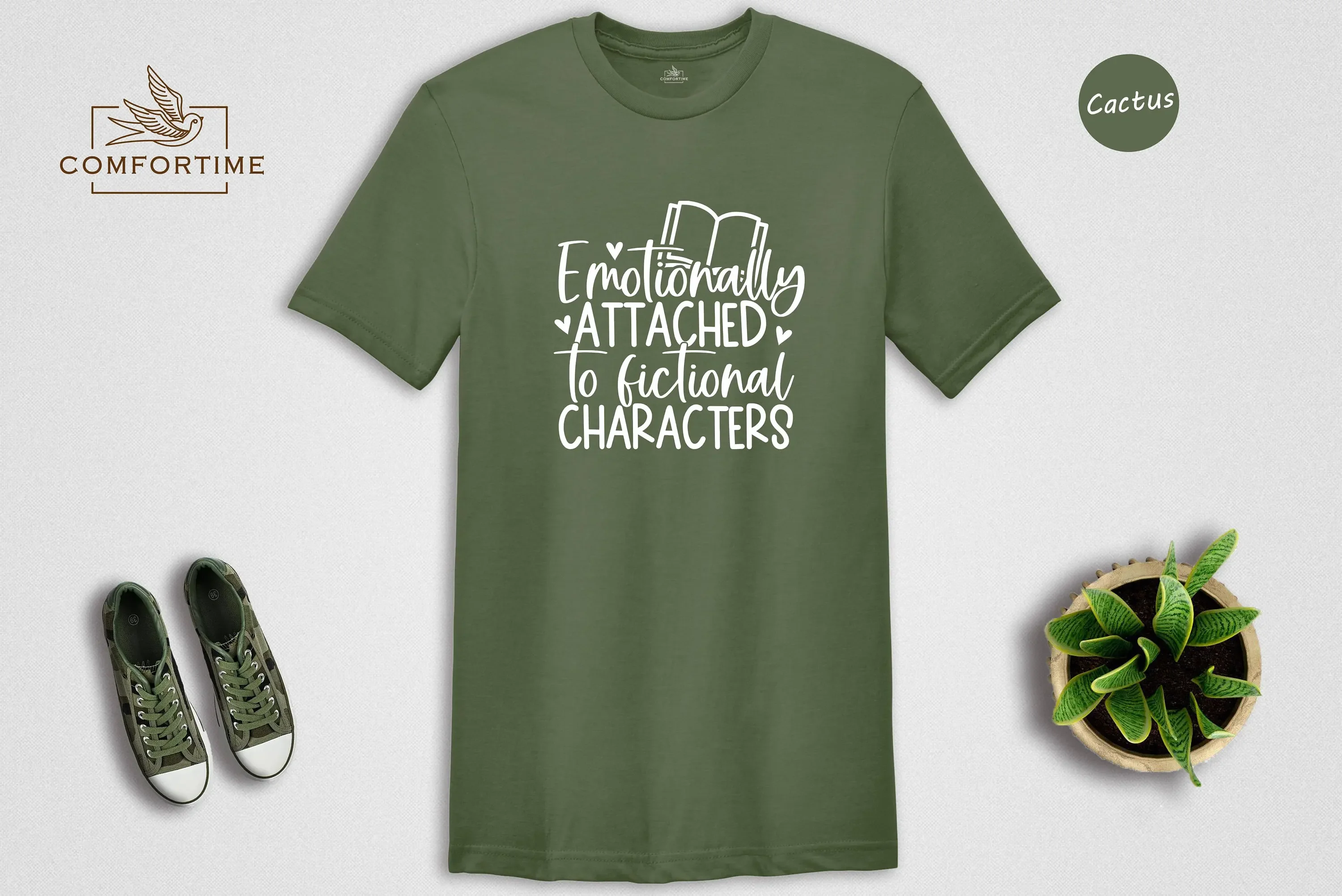 Cute Bookworm T Shirt Emotionally Attached To Fictional Characters For Bookworms Book Lover