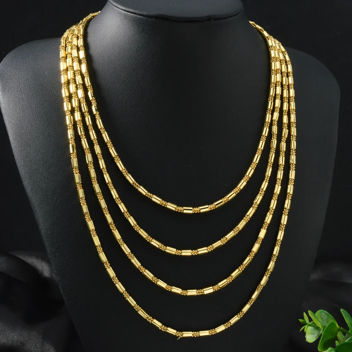 خمر نمط الذهب مطلي النحاس سلسلة قلادة للرجال النساء الهيب هوب الكوبية ربط قلادة المختنق طوق مجوهرات هدية