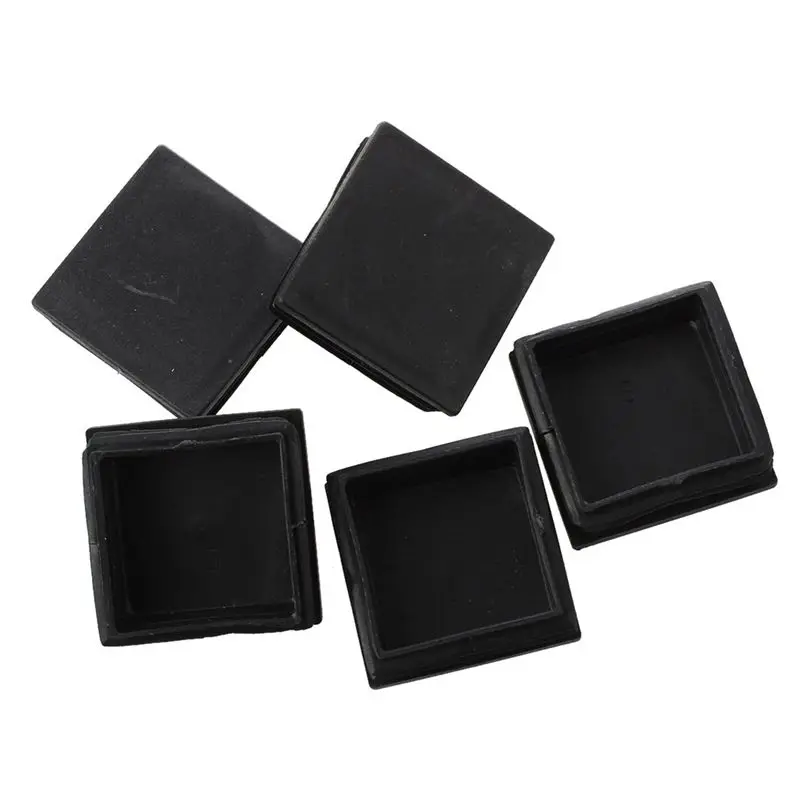 ABSE-30 Pcs Plastic Square Blanking End Caps Tubing Tube Inserts 50Mm X 50Mm