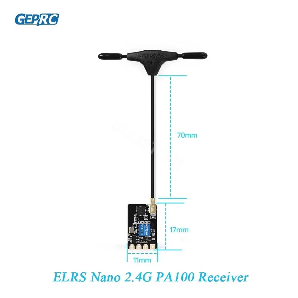 GEPRC ELRS Nano PA100 Receiver 2.4GHz ExpressLRS 100mW Receiver Module, Spare Parts For FPV Freestyle RC Racing Quadcopter