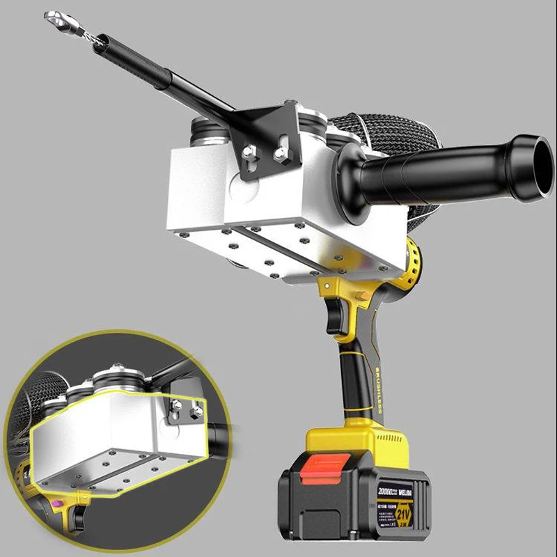 Filettatrice elettrica 21V 2.0/4.0A dispositivo di filettatura senza spazzole automatico dispositivo di comando conduttura filo di piombo elettricista speciale