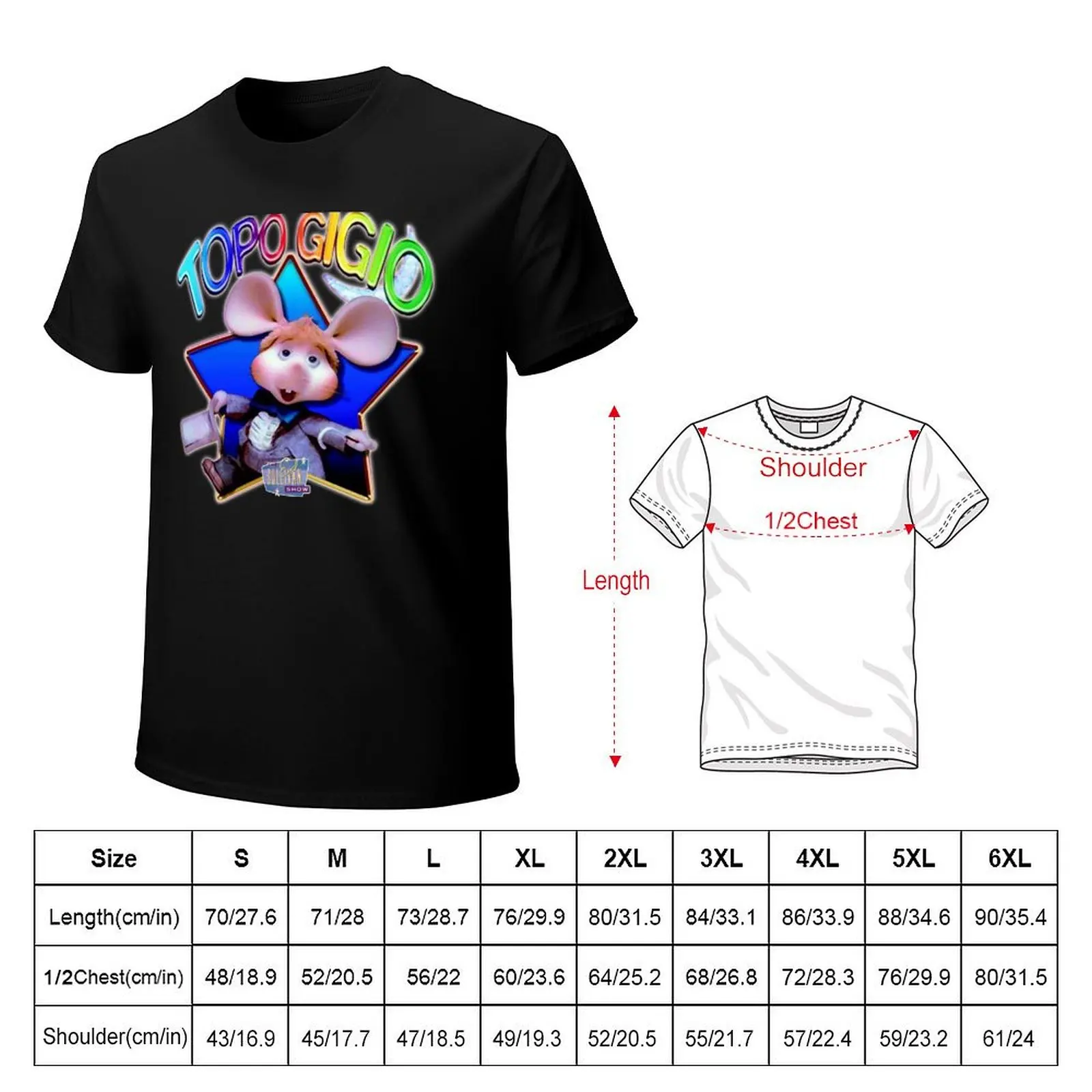 Topo Gigio! Ed Sullivan 60s - 70s Vintage tribute T-Shirt All Match Print Short Sleeve Top