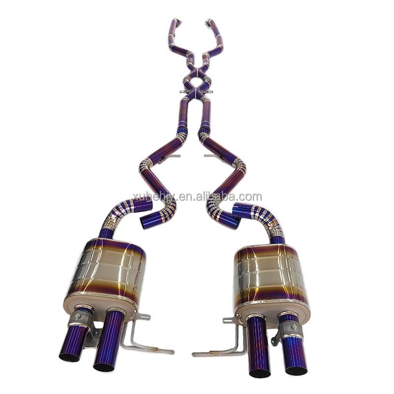 High Quality Dual X Design Catback Exhaust for M3 E92 Titanium Exhaust Pipe Muffler Escape Exhaust System