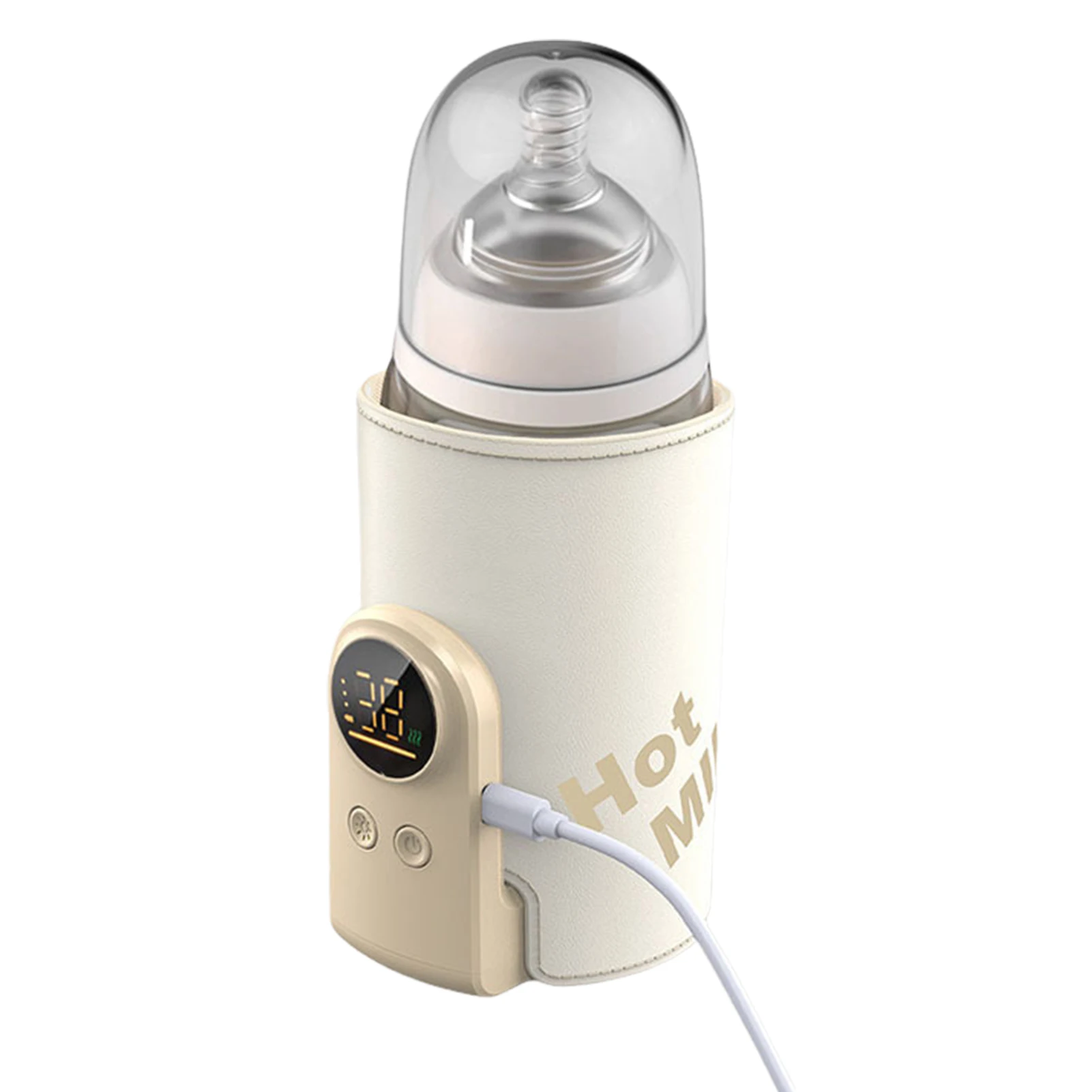 جهاز تسخين حليب الأطفال اللاسلكي العالمي، درجة حرارة قابلة للتعديل، درجة حرارة ثابتة قابلة للتعديل. راحة رحلة السيارة #6