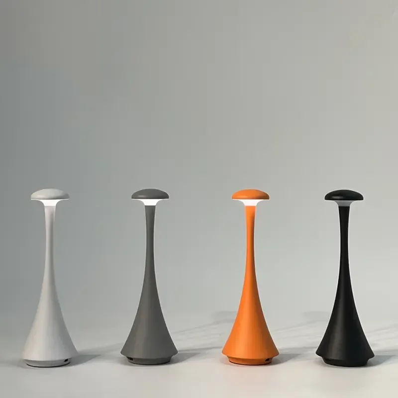 Head Mushroom Table  Rechargeable Wireless touch Creative Lamp USB-C Desk Lamp Hotel Bedroom Atmosphere Light