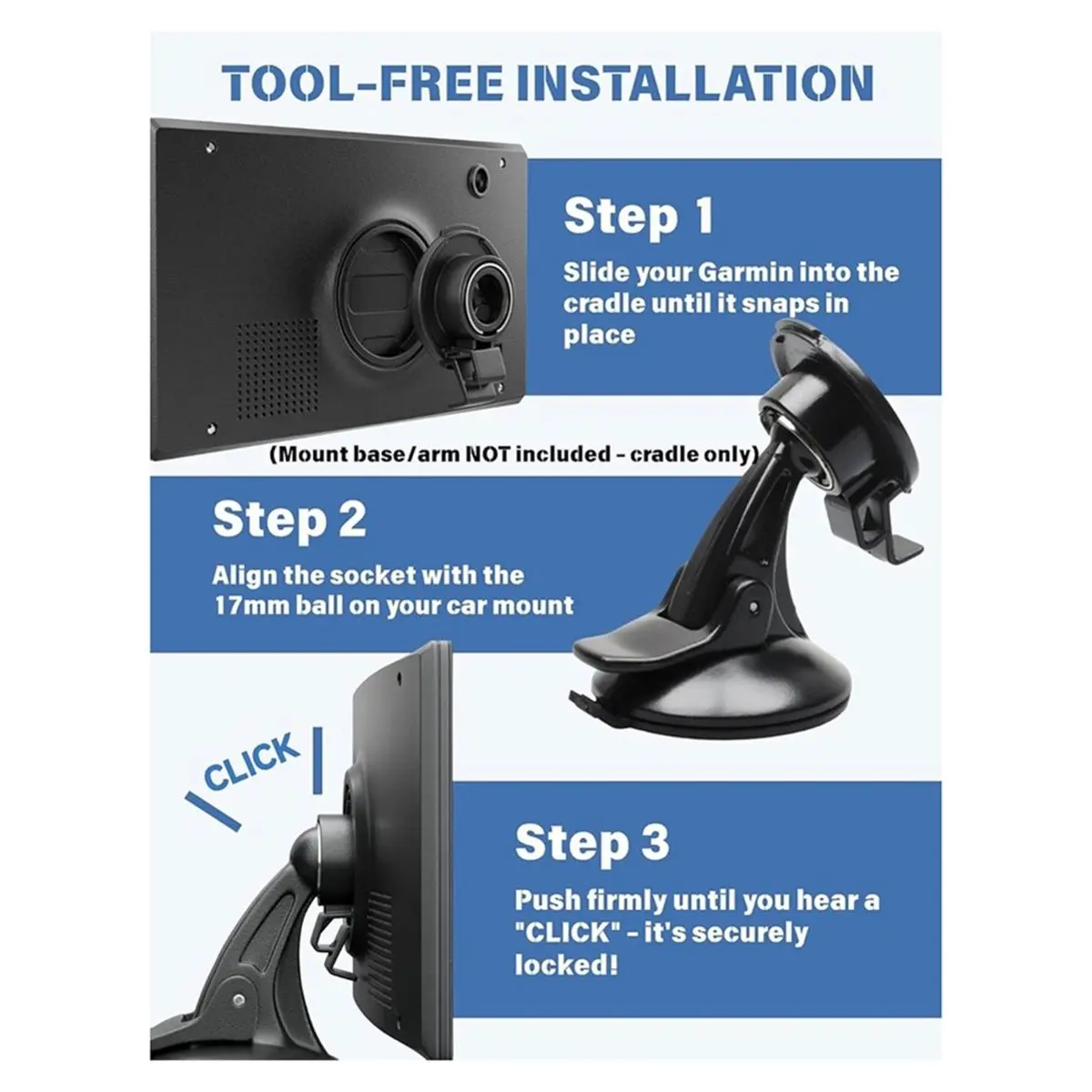 SPECIAL OFFER~4Pack GPS Bracket Cradle Mount for NUVI 2497 2557 2597 52 54 42, Navigation Device Replacement Accessories