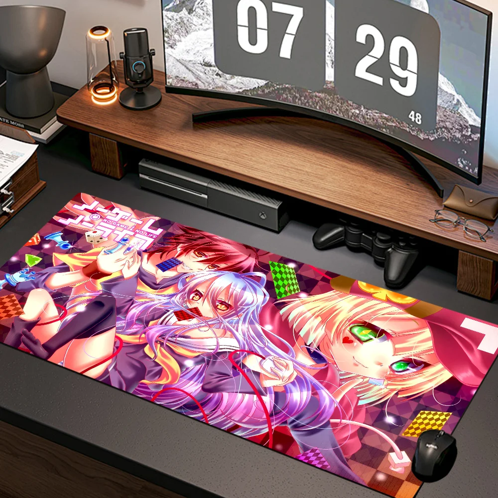 Anime Xxl Mousepad Company Notebook Gamer Computer Table Gaming Accessories No Game No Life Mousepad Desk Mat Laptop Pad Carpets