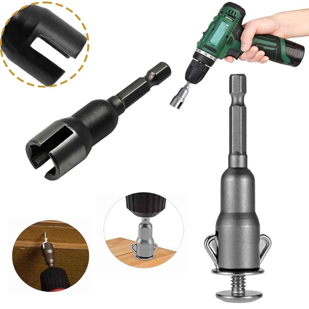 Atural color Slotted Butterfly Hole Socket Wrench Wing Nut Socket Tool 65mm Hexagonal Handle Electric Screwdriver Wrench Tool