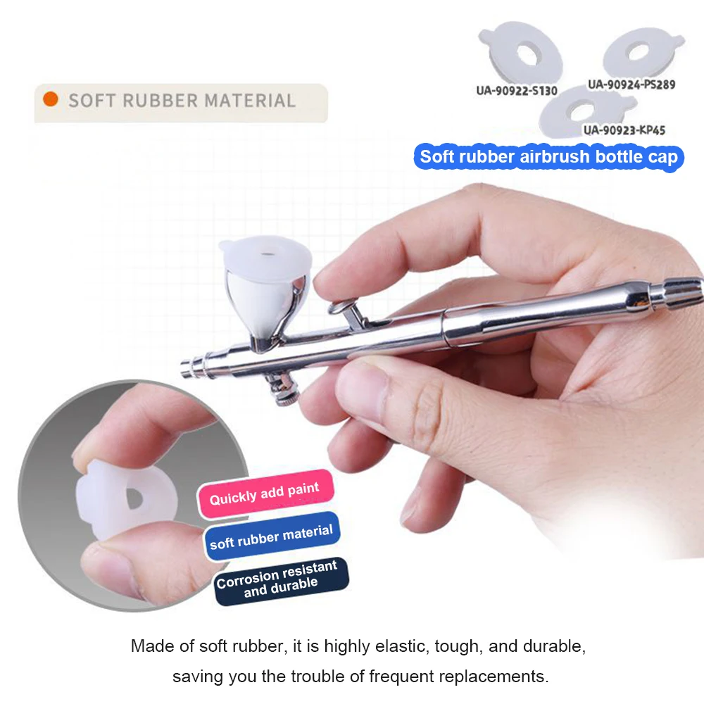 بندقية رذاذ كأس الغطاء العلوي غطاء مطاطي ناعم ل S130/KP45/PS289 غطاء كأس الطلاء البخاخة #2