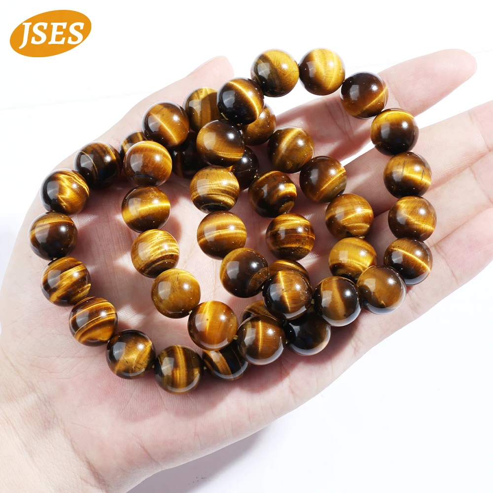 AAA Natural Brown Yellow Tiger Eye Bracelet Beads for Jewelry Making DIY Accessories Women Men Friendship Surprise Jewelry Gift