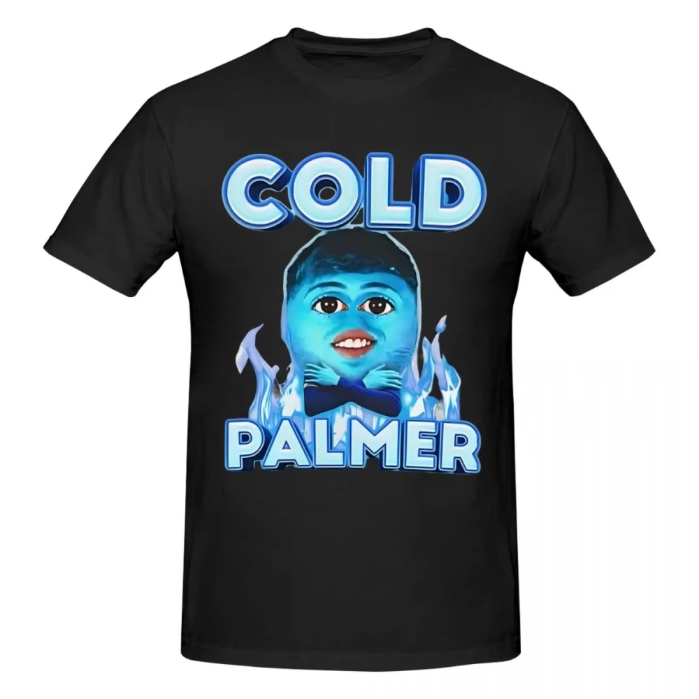 Funny Cold Palmer Character Meme T-shirt Casual Hip Hop Round Streetwear Neck Short Sleeve Tops Large Size Unisex Kids Tees