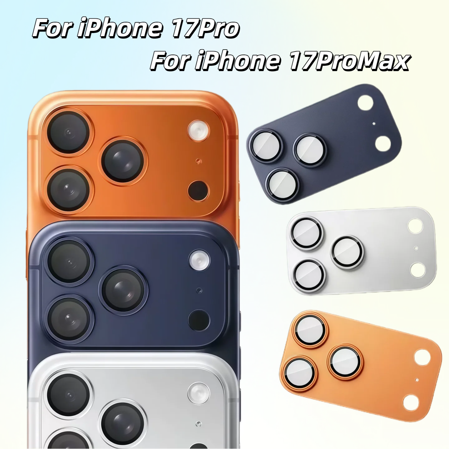 Für iPhone 17Pro Max Metall integrierte Rückfahrkameraabdeckung stoßfestes Anti-Fingerabdruck-Design