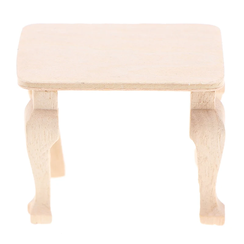 1:12 Dollhouse Miniature Accessories DIY Mini Wooden Table Doll House Decor