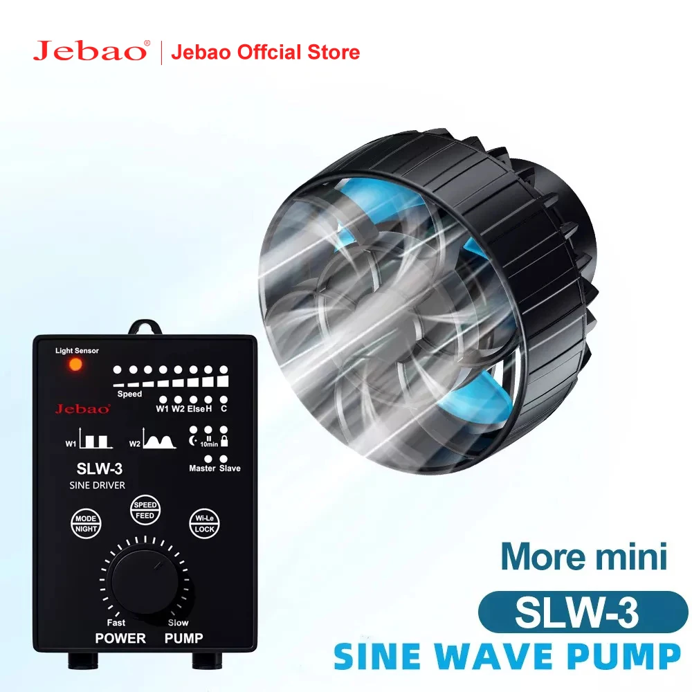 Jebao Jecod SLW Series Aquarium Water Pump Filter Fountain Pump SLW-3 Mini Pump 12V 5W Fish Tank Garden Aquariums Accessoires