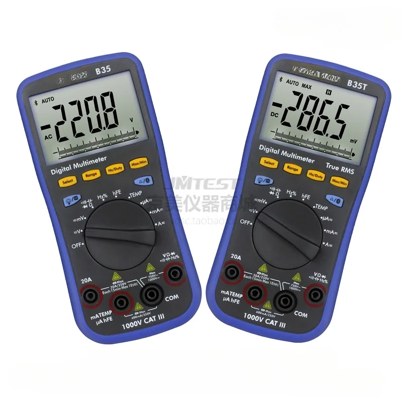 B35T + Bluetooth digital multimeter high-precision data recording digital display multimeter B41T +