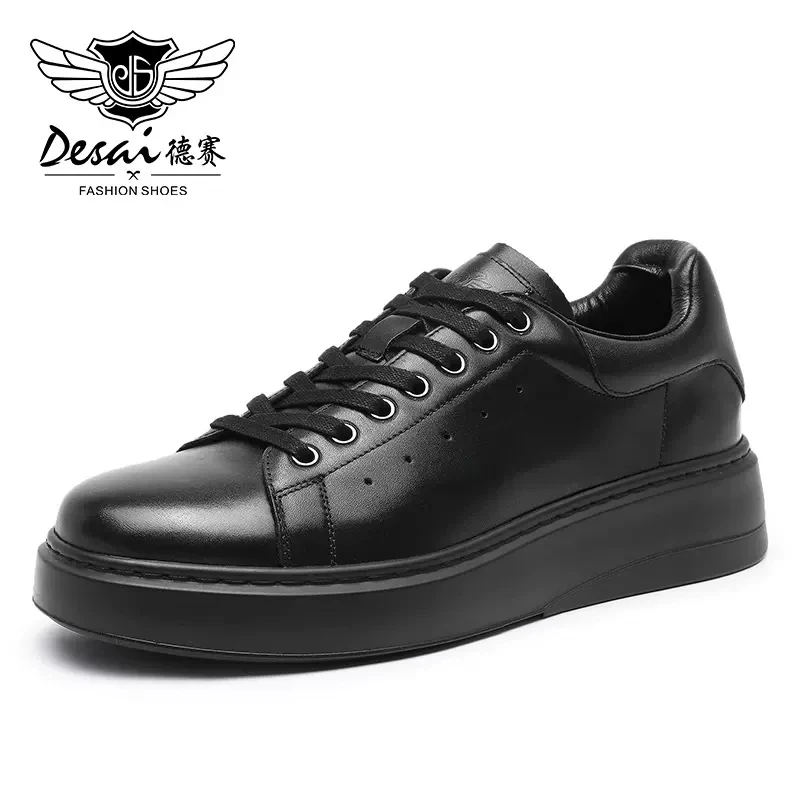 

DESAI Full Grain Leather Shoes Soft Casual Sneaker For Men Business Wear Resistant New Technology Outsole Fashion New