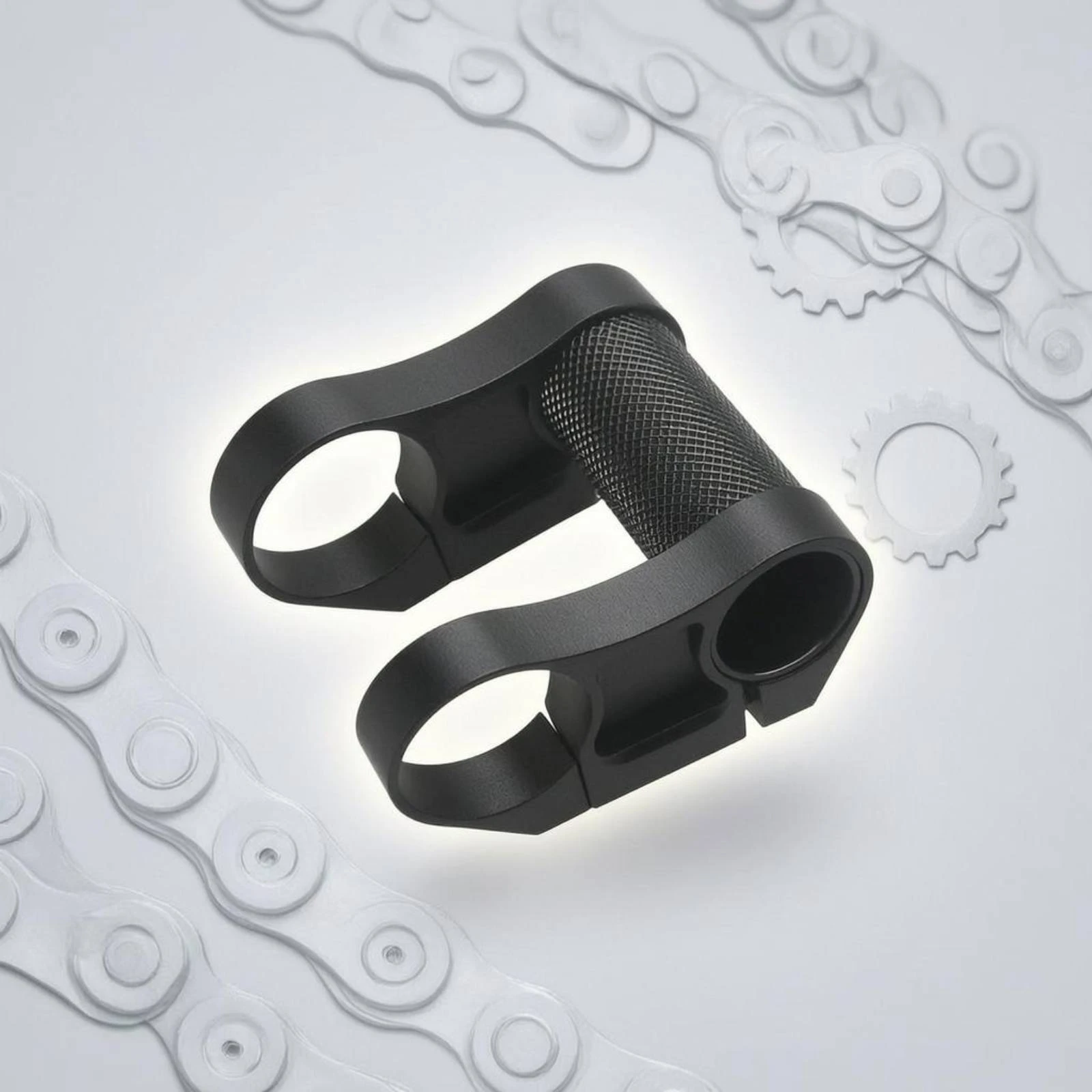 Adaptateur de potence à double collier en aluminium usiné CNC, accessoire de cyclisme, pièce de vélo creuse en forme de T pour VTT