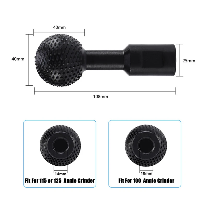 Mandrini sferici per smerigliatrice angolare a sfera utensile per intaglio di scanalature in legno smerigliatrice angolare utensili per tagliare e modellare la lavorazione del legno fatti a mano