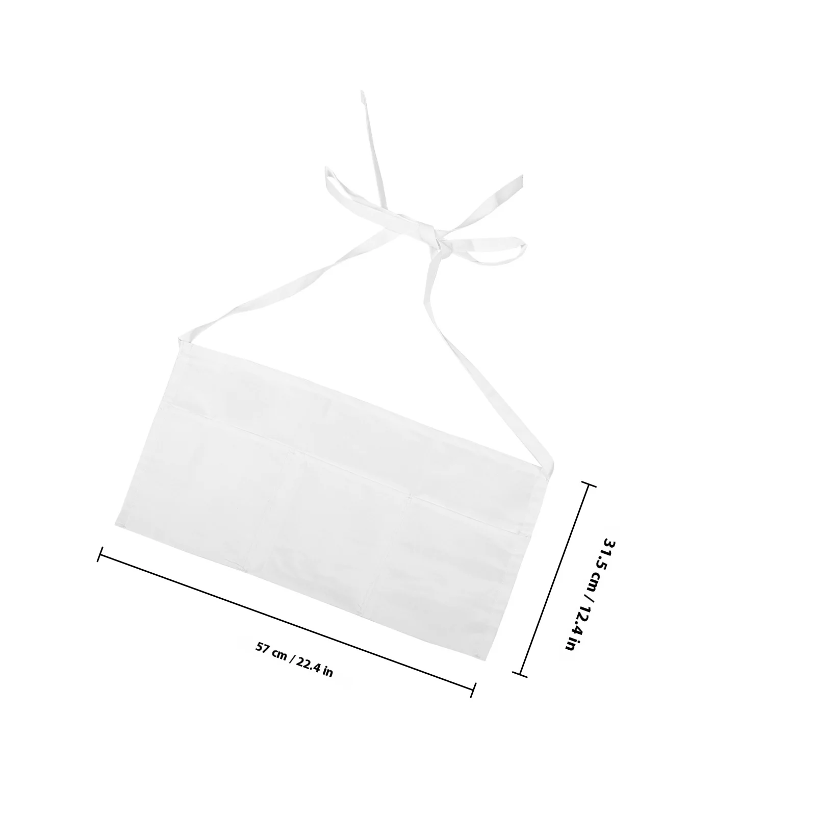 Fartuch kucharski dla kobiet, fartuch do gotowania, fartuch kelnerski z kieszeniami, wielorazowy fartuch do stołówki, fartuch roboczy dla kelnerki, pół-fartuch