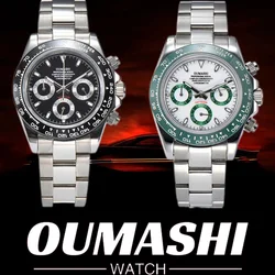 Luxury Sports Quartz Watch Sapphire Glass 316L stainless steel waterproof for men's custom watches with VK63 watch movement