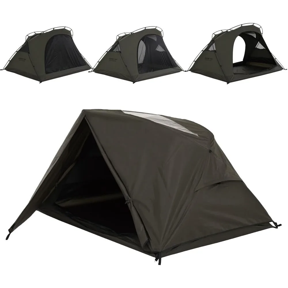 

GODONG 2 Person Canvas Tent with Full Rainfly & Footprint, Breathable 4 Season Tent for Cold Weather, Winter, Glamping, Outdoor,