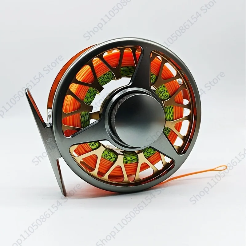 New CNC Fly Fishing Reel Dual Sound Drag System Large Capacity Carbon Fiber Spool