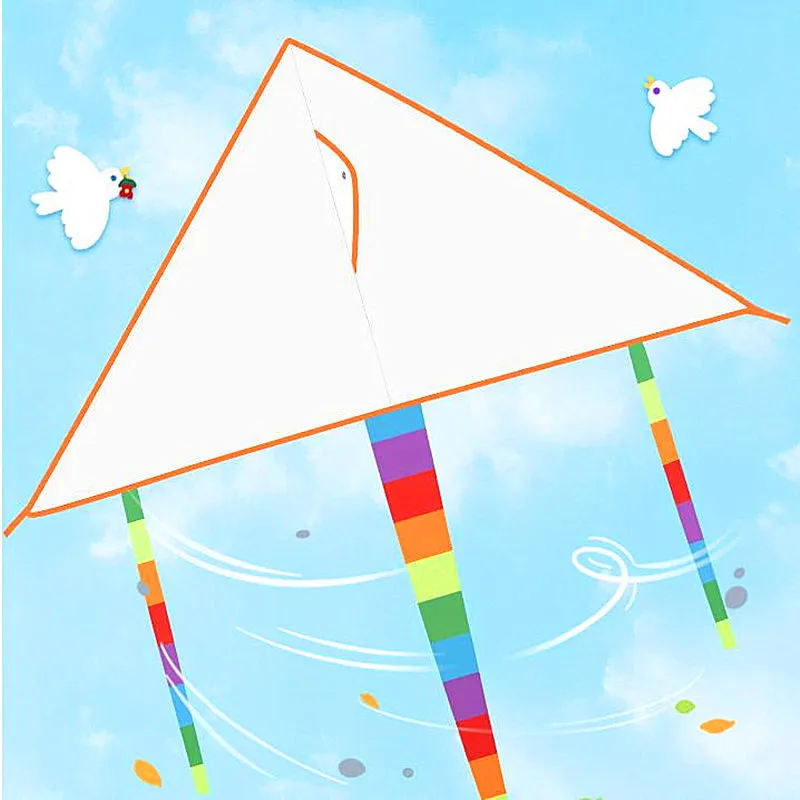 Diy kite nylon fabric Children kite flying toys diamond kite white kite Outdoor toys wind ad. kite butterfly kite fun snake koi