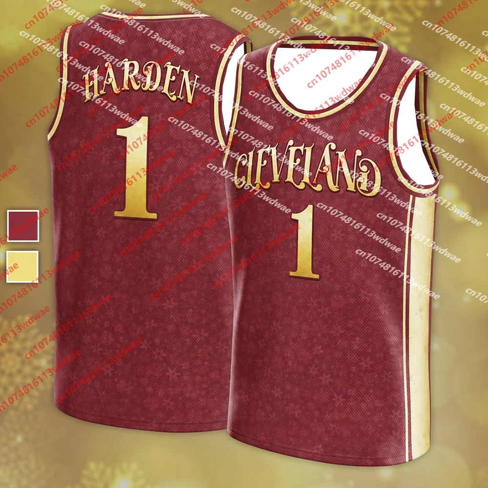 Mitchell #45 Cleveland Classics Basketball Jersey Unisex Sleeveless Tank Harden 1 Vest For Men Women Basketball Sports Kid Tee