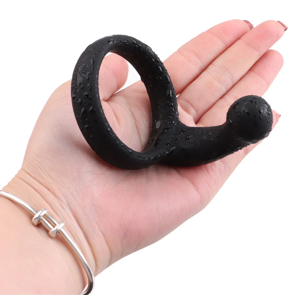 Silicone Penis Ring Sex Toy for Men Erection Prostate Massage Delay Ejaculation Cock Semen Lock Ring Male Sex Product  Adult 18+