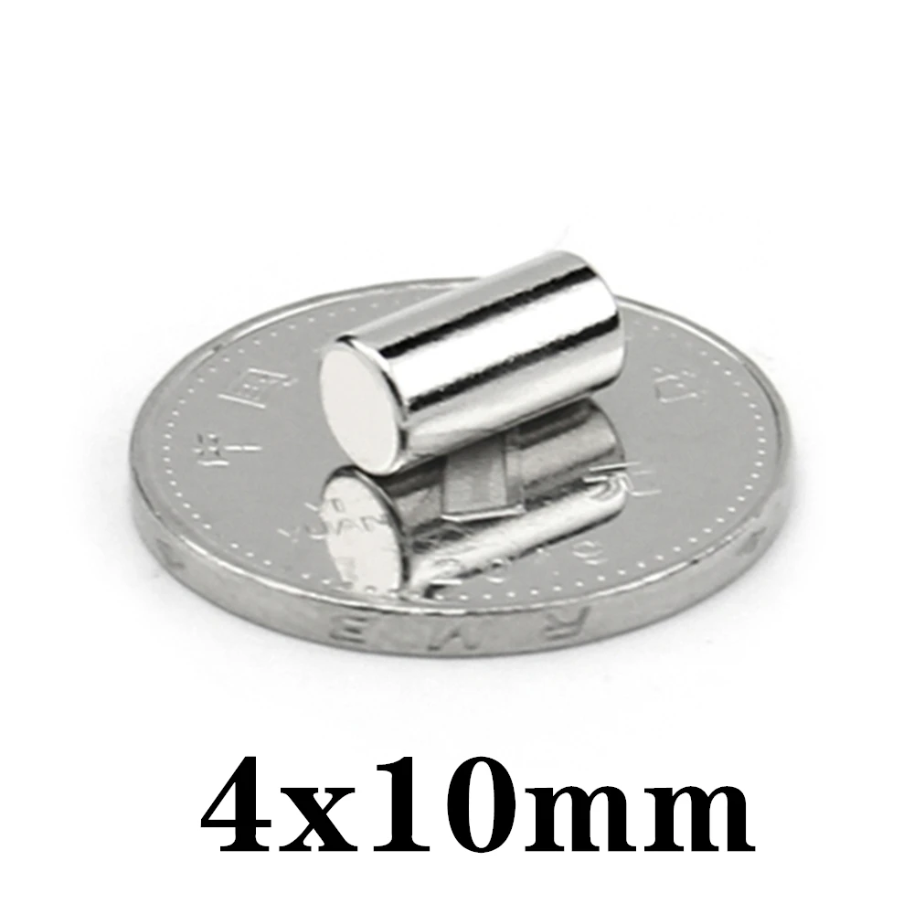 20-500pcs 4x10mm Magnet Small Round Magnet Strong magnets Rare Earth Neodymium Magnet 4*10mm