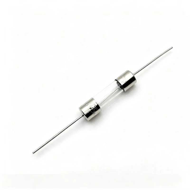 5X20MM Glass Tube Fuse with Axial Pigtail Leads 250V 10A 12A 12.5A 15A Glass Cartridge Fuse for Arduino Diy